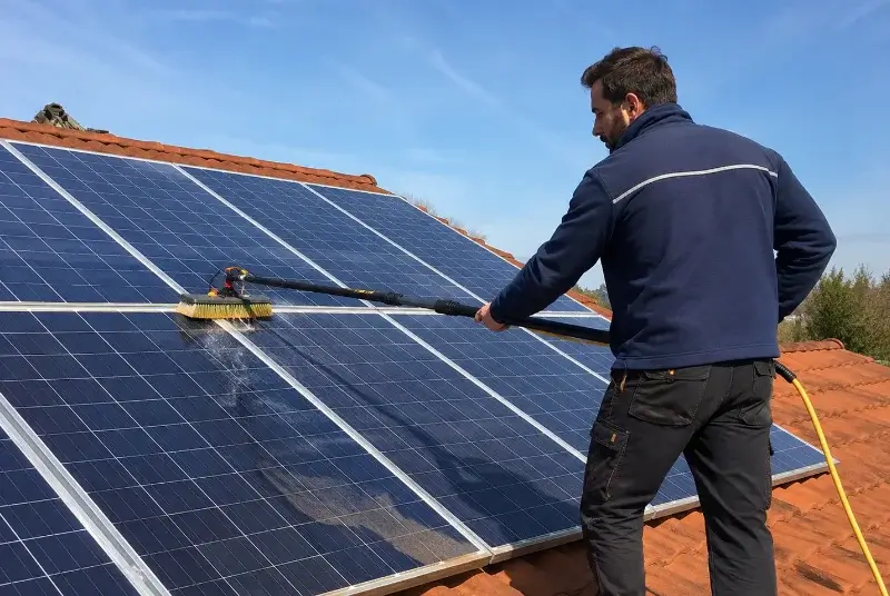 Nettoyage et entretien de panneaux solaires à Stattmatten