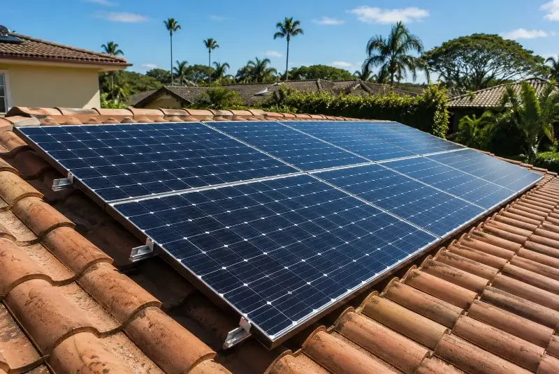 Installation de panneaux solaires à Stattmatten